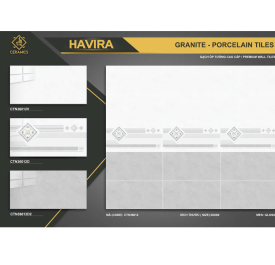 Gạch đá Porcelain 30cmx60cm trắng đậm nhạt PN TTN CTN 36012