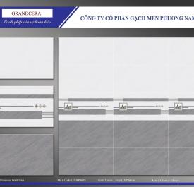 Gạch men Ceramic 30cmx60cm trắng xám sọc PN HP NHP 3658