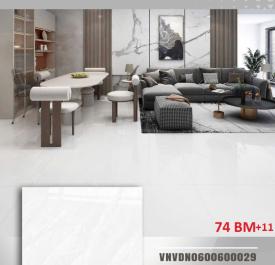 Gạch đá 60cmx60cm xám vân trắng nhẹ VNVDN0600600029
