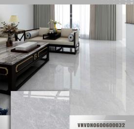 Gạch đá Porcelain 60cmx60cm xám vân trắng VNVDN0600600032