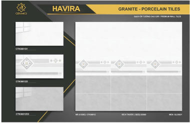 Gạch đá Porcelain 30cmx60cm trắng đậm nhạt PN TTN CTN 36012