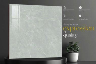 Gạch đá Porcelain 80cmx80cm xám vân trắng KH89002